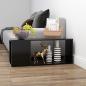 Preview: ARDEBO.de - TV-Schrank Schwarz 80x24x32 cm Holzwerkstoff