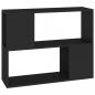 Preview: TV-Schrank Schwarz 80x24x63 cm Holzwerkstoff