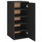 Preview: Schuhschrank Schwarz 32x35x70 cm Holzwerkstoff