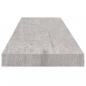 Preview: Schweberegale 2 Stk. Betongrau 90x23,5x3,8 cm MDF