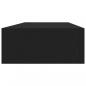 Preview: Wandregale mit Schubladen 2 Stk. Schwarz 60x23,5x10 cm MDF