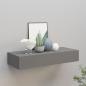 Preview: ARDEBO.de - Wandregal mit Schublade Grau 60x23,5x10 cm MDF