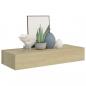 Preview: Wandregale mit Schubladen 2 Stk. Eichen-Optik 60x23,5x10 cm MDF