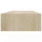 Preview: Wandregale mit Schubladen 2 Stk. Eichen-Optik 60x23,5x10 cm MDF