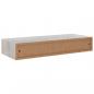 Preview: Wandregal mit Schublade Betongrau 60x23,5x10 cm MDF