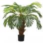 Preview: ARDEBO.de - Künstliche Palme Cycas mit Topf 90 cm Grün