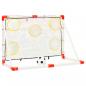 Preview: Fußballtor-Set mit Torwand 120x51x77,5 cm  