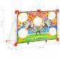 Preview: Fußballtor-Set mit Torwand 120x51x77,5 cm  