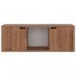 Preview: TV-Schrank Braun Eichen-Optik 88,5x27,5x30,5 cm Holzwerkstoff