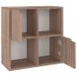 Preview: Bücherregal Grau Sonoma-Eiche 60x27,5x59,5 cm Holzwerkstoff