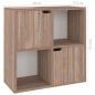 Preview: Bücherregal Grau Sonoma-Eiche 60x27,5x59,5 cm Holzwerkstoff