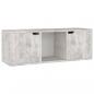 Preview: TV-Schrank Betongrau 88,5x27,5x30,5 cm Holzwerkstoff