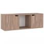 Preview: TV-Schrank Grau Sonoma-Eiche 88,5x27,5x30,5 cm Holzwerkstoff