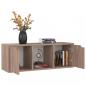 Preview: TV-Schrank Grau Sonoma-Eiche 88,5x27,5x30,5 cm Holzwerkstoff