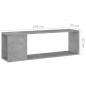 Preview: TV-Schrank Betongrau 100x24x32 cm Holzwerkstoff