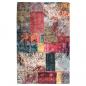 Preview: ARDEBO.de - Teppich Waschbar Patchwork 80x150 cm Mehrfarbig Rutschfest