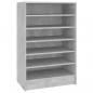 Preview: Schuhschrank Betongrau 60x35x92 cm Holzwerkstoff