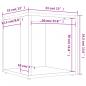 Preview: Beistelltisch Betongrau 33x33x34,5 cm Holzwerkstoff