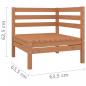 Preview: 2-Sitzer-Gartensofa Honigbraun Massivholz Kiefer