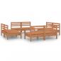 Preview: 8-tlg. Garten-Lounge-Set Honigbraun Massivholz Kiefer