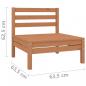 Preview: 8-tlg. Garten-Lounge-Set Honigbraun Massivholz Kiefer