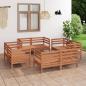 Preview: ARDEBO.de - 8-tlg. Garten-Lounge-Set Honigbraun Massivholz Kiefer