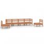 Preview: 6-tlg. Garten-Lounge-Set Honigbraun Massivholz Kiefer