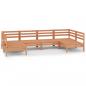 Preview: 6-tlg. Garten-Lounge-Set Honigbraun Massivholz Kiefer