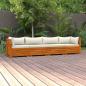 Preview: ARDEBO.de - 4-Sitzer-Gartensofa mit Kissen Massivholz Akazie