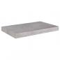 Preview: Schweberegale 2 Stk. Betongrau 50x23x3,8 cm MDF