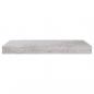 Preview: Schweberegale 2 Stk. Betongrau 50x23x3,8 cm MDF