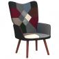 Preview: Relaxsessel mit Hocker Patchwork Stoff