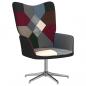 Preview: Relaxsessel mit Hocker Patchwork Stoff