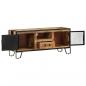 Preview: TV-Schrank 110x31x46 cm Raues Mangoholz