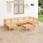 Preview: ARDEBO.de - 7-tlg. Garten-Lounge-Set Massivholz Kiefer