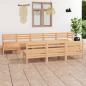 Preview: ARDEBO.de - 10-tlg. Garten-Lounge-Set Massivholz Kiefer