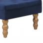 Preview: Hocker Marineblau 60x60x36 cm Samt