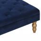 Preview: Hocker Marineblau 60x60x36 cm Samt