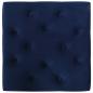 Preview: Hocker Marineblau 60x60x36 cm Samt