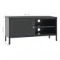 Preview: TV-Schrank Anthrazit 90x30x44 cm Stahl und Glas