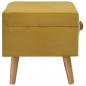 Preview: Hocker mit Stauraum 40 cm Senfgelb Samt