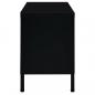 Preview: TV-Schrank Schwarz 90x30x44 cm Stahl und Glas