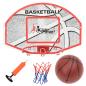 Preview: ARDEBO.de - 5-tlg. Basketball-Set für die Wandmontage 66x44,5 cm