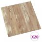 Preview: PVC-Fliesen Selbstklebend 20 Stk. 1,86 m² Braun