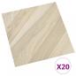 Preview: PVC-Fliesen Selbstklebend 20 Stk. 1,86 m² Beige Gestreift