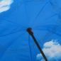 Preview: Regenschirm C-Griff Schwarz 108 cm