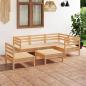 Preview: ARDEBO.de - 6-tlg. Garten-Lounge-Set Kiefer Massivholz