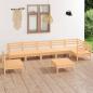 Preview: ARDEBO.de - 8-tlg. Garten-Lounge-Set Massivholz Kiefer