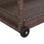 Preview: Barwagen Braun 100x45x83 cm Poly Rattan