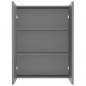 Preview: Bad-Spiegelschrank 60x15x75 cm MDF Anthrazit